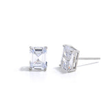 EMERALD STUDS | SILVER