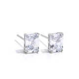 EMERALD STUDS | SILVER