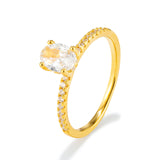 OVAL CUT RING | GOLD