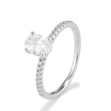 OVAL CUT RING | SILVER