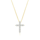 MARY CROSS NECKLACE | GOLD