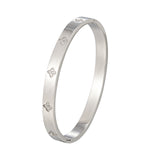 CLOVER BANGLE | SILVER