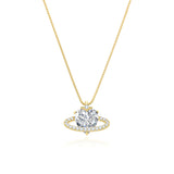 GALAXY CROSSHEART NECKLACE | GOLD