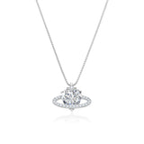 GALAXY CROSSHEART NECKLACE | SILVER
