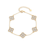 CLOVER DIAMOND BRACELET | GOLD