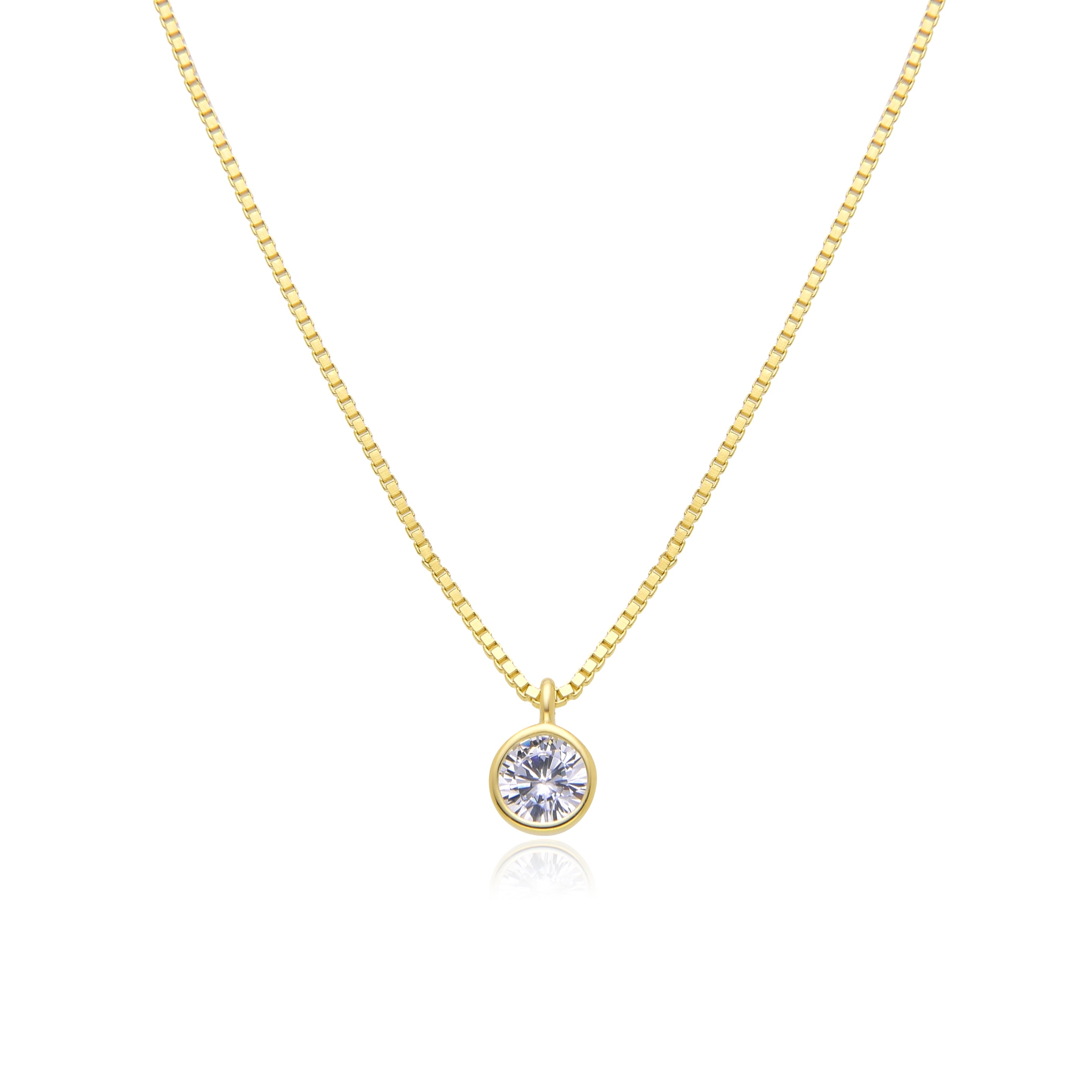 Gold Round Necklace