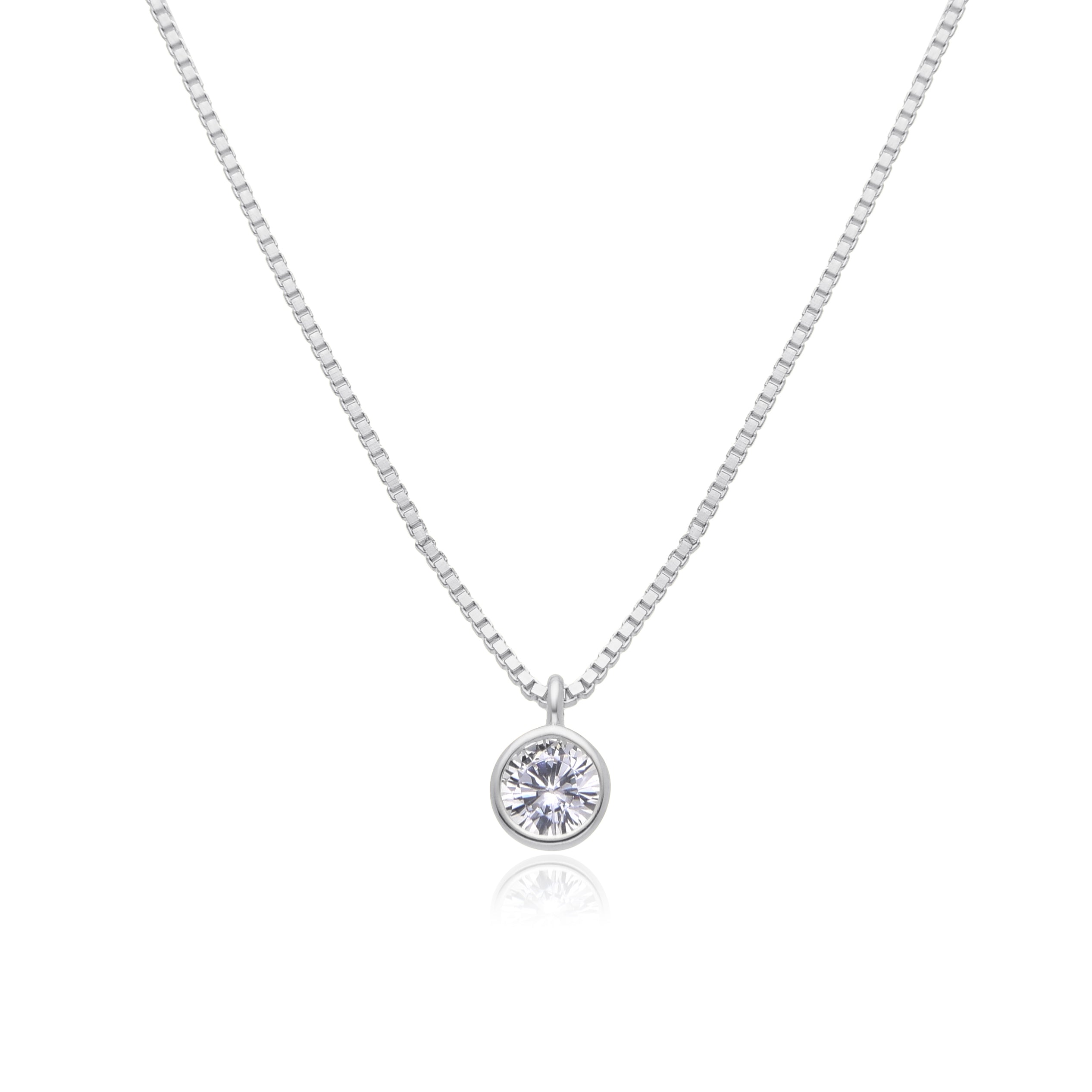 Silver Round Necklace