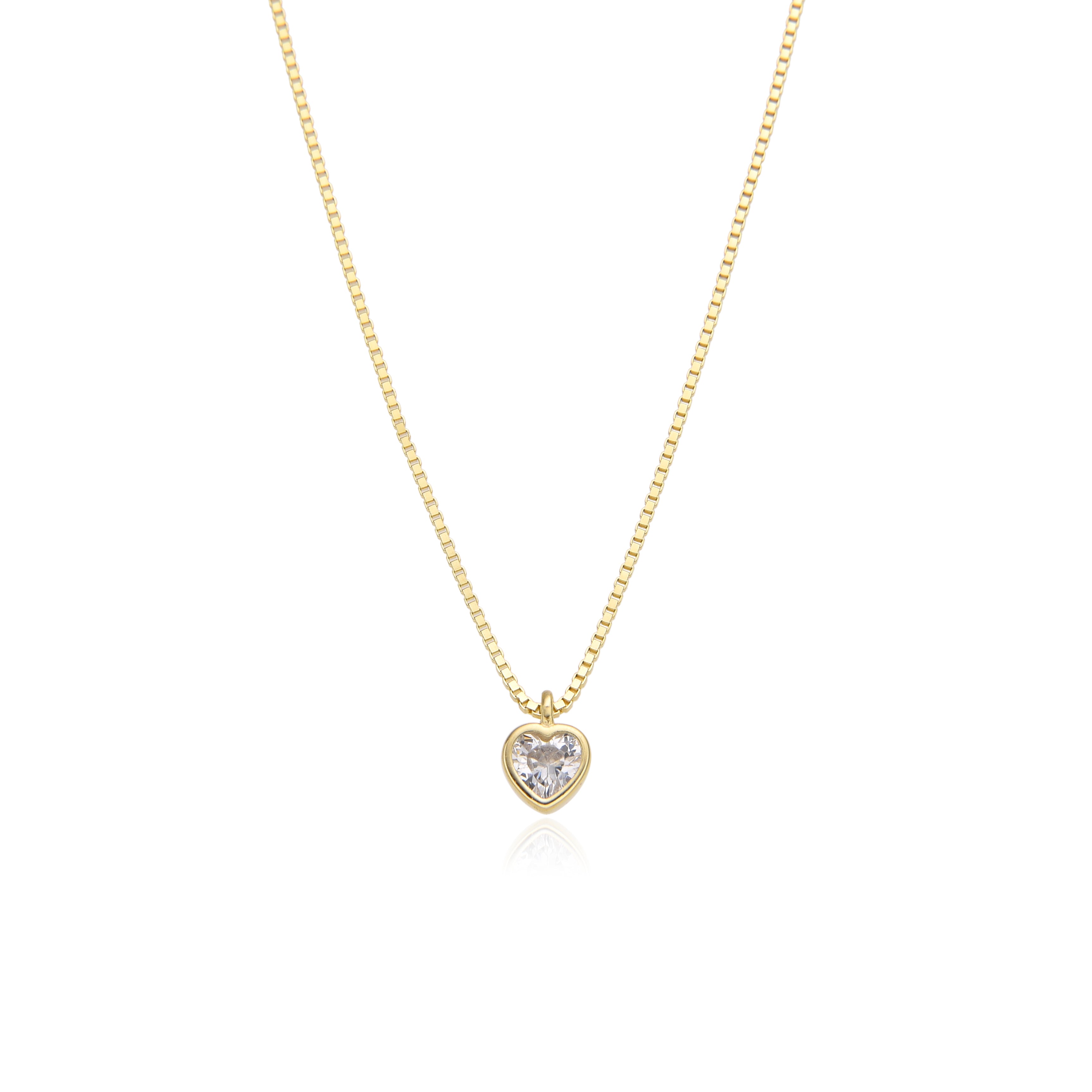 Gold Vera Heart Necklace