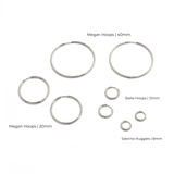 Stella Hoops | Silver