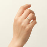 OVAL CUT RING | GOLD