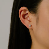 SOLITAIRE STUDS 6 CLAWS | 5mm | GOLD