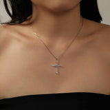 Grace Cross Necklace | Silver
