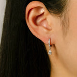 IRIS DANGLE EARRINGS | SILVER