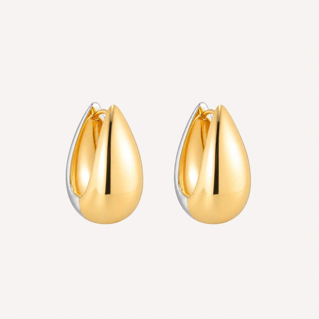 Alexandra Earrings Two Tone