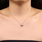Angel Heart Necklace | Silver