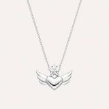 Angel Heart Necklace | Silver