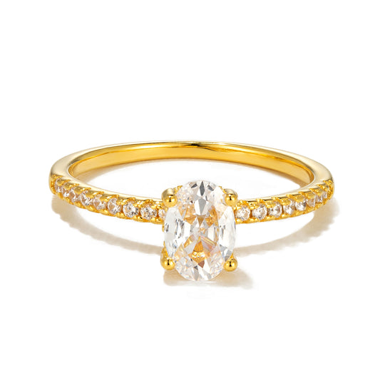 OVAL CUT RING | GOLD