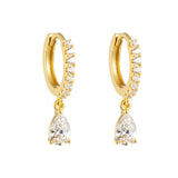 IRIS DANGLE EARRINGS | GOLD