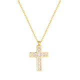 EDEN CROSS NECKLACE | GOLD