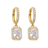 BAGUETTE DANGLE EARRINGS | GOLD