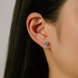 SOLITAIRE STUDS 6 CLAWS | 7mm | SILVER