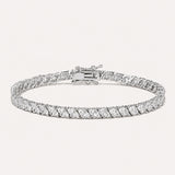 Cecilia Tennis Bracelet | Silver