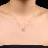 Clover Diamond Necklace | Gold