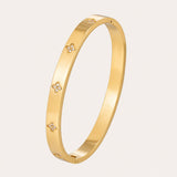 Clover Bangle | Gold