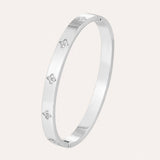 Clover Bangle | Silver