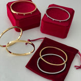 Clover Bangle | Gold