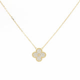 Clover Diamond Necklace | Gold