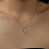 Eden Cross Necklace | Gold