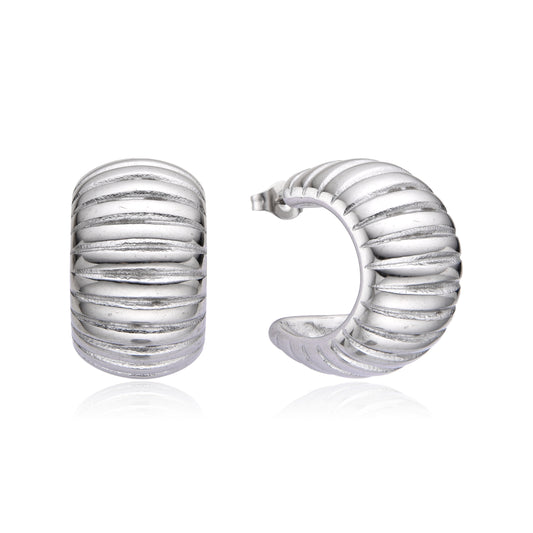 FREYA HOOPS | SILVER