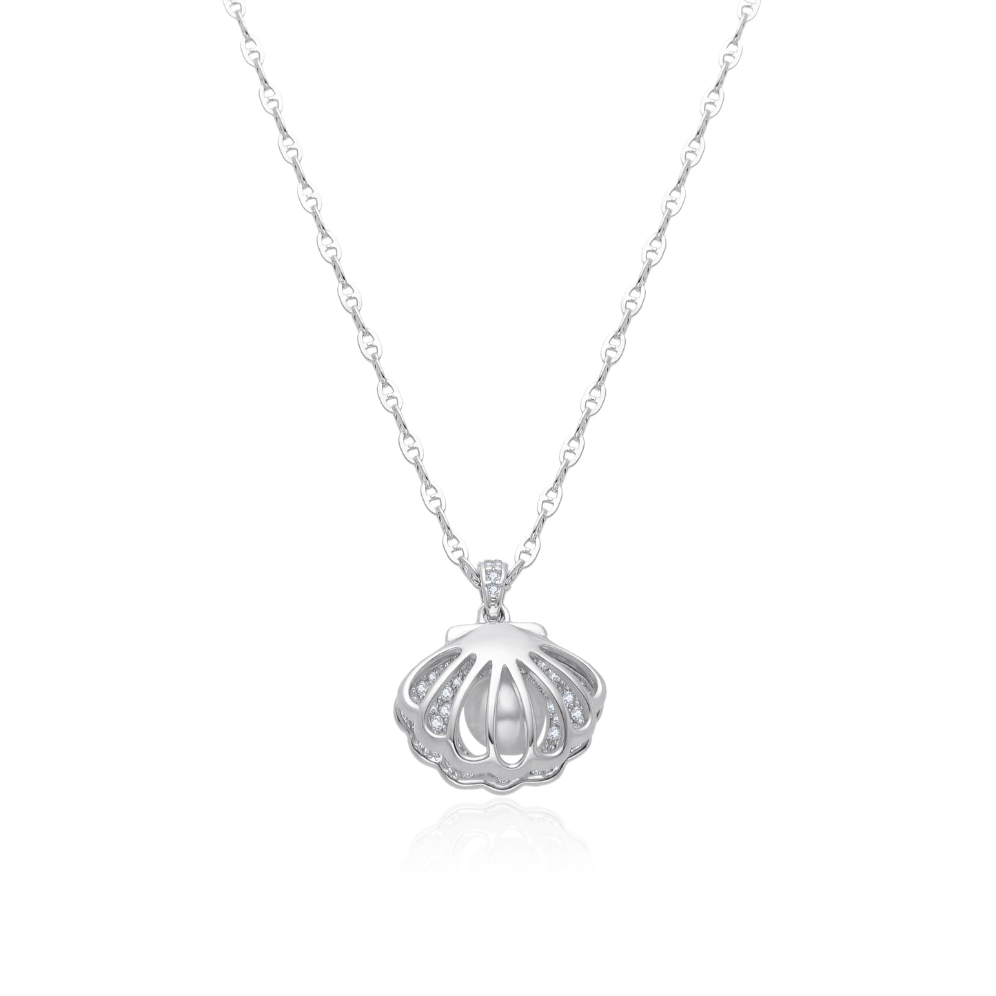 SHELL NECKLACE | SILVER