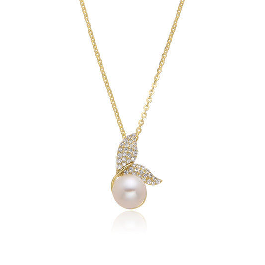 FREEDOM PEARL NECKLACE | GOLD