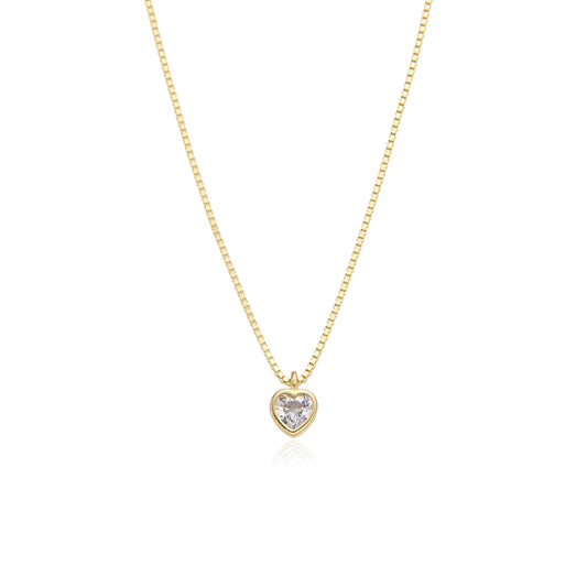 VERA HEART NECKLACE | GOLD