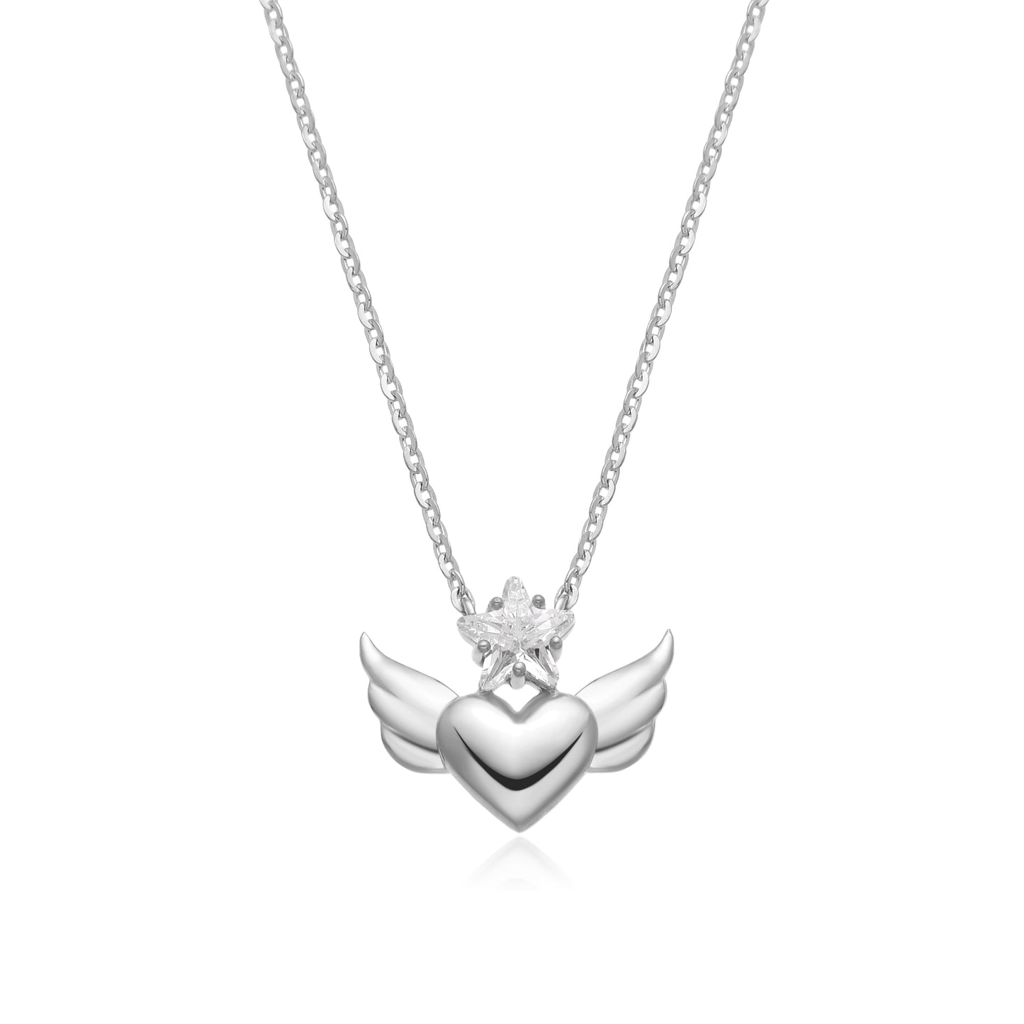 ANGEL HEART NECKLACE | SILVER