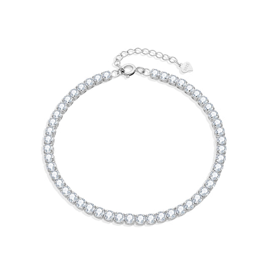 ADJUSTABLE TENNIS BRACELET | SILVER