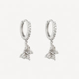 Danae Butterfly Earrings | Silver