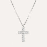 Eden Cross Necklace | Silver
