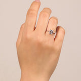 Emerald Cut Ring | Silver