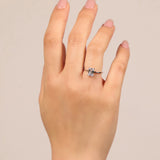 Emerald Cut Ring | Silver