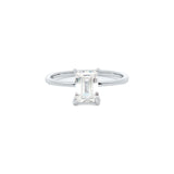 Emerald Cut Ring | Silver
