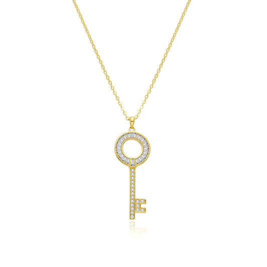 ESTELLE KEY NECKLACE | GOLD