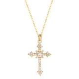 EVE CROSS NECKLACE | GOLD