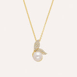 Freedom Pearl Necklace | Gold