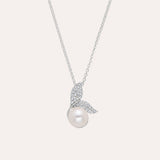 Freedom Pearl Necklace | Silver