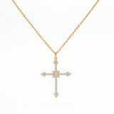 Grace Cross Necklace | Gold