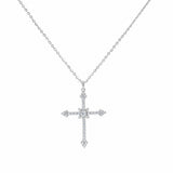 Grace Cross Necklace | Silver