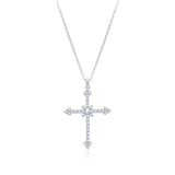 GRACE CROSS NECKLACE | SILVER